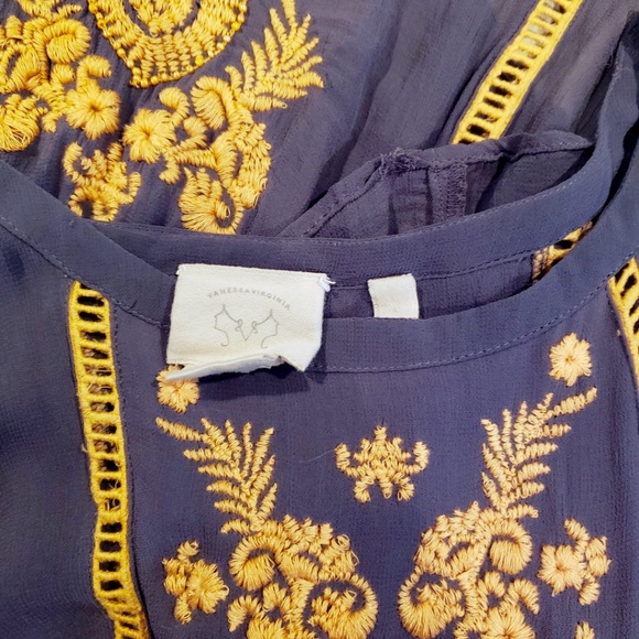 Anthropologie Vanessa Virginia "Antala" Peplum Top - Picture 5 of 8